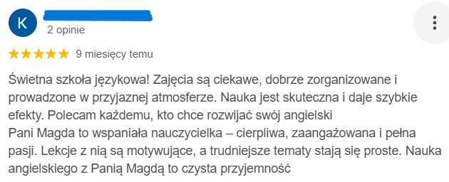 Opinia kursanta English Plus