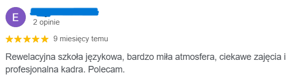 Opinia kursanta English Plus