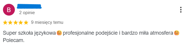 Opinia kursanta English Plus